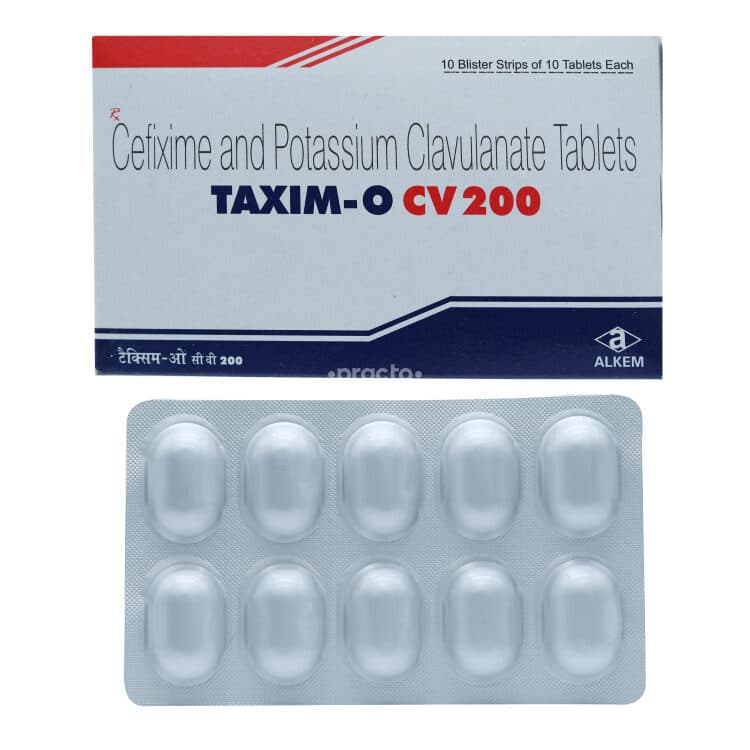 Taxim O 200 mg Tablets (Cefixime)
